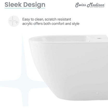 St. Tropez Bidet - side view with features listed