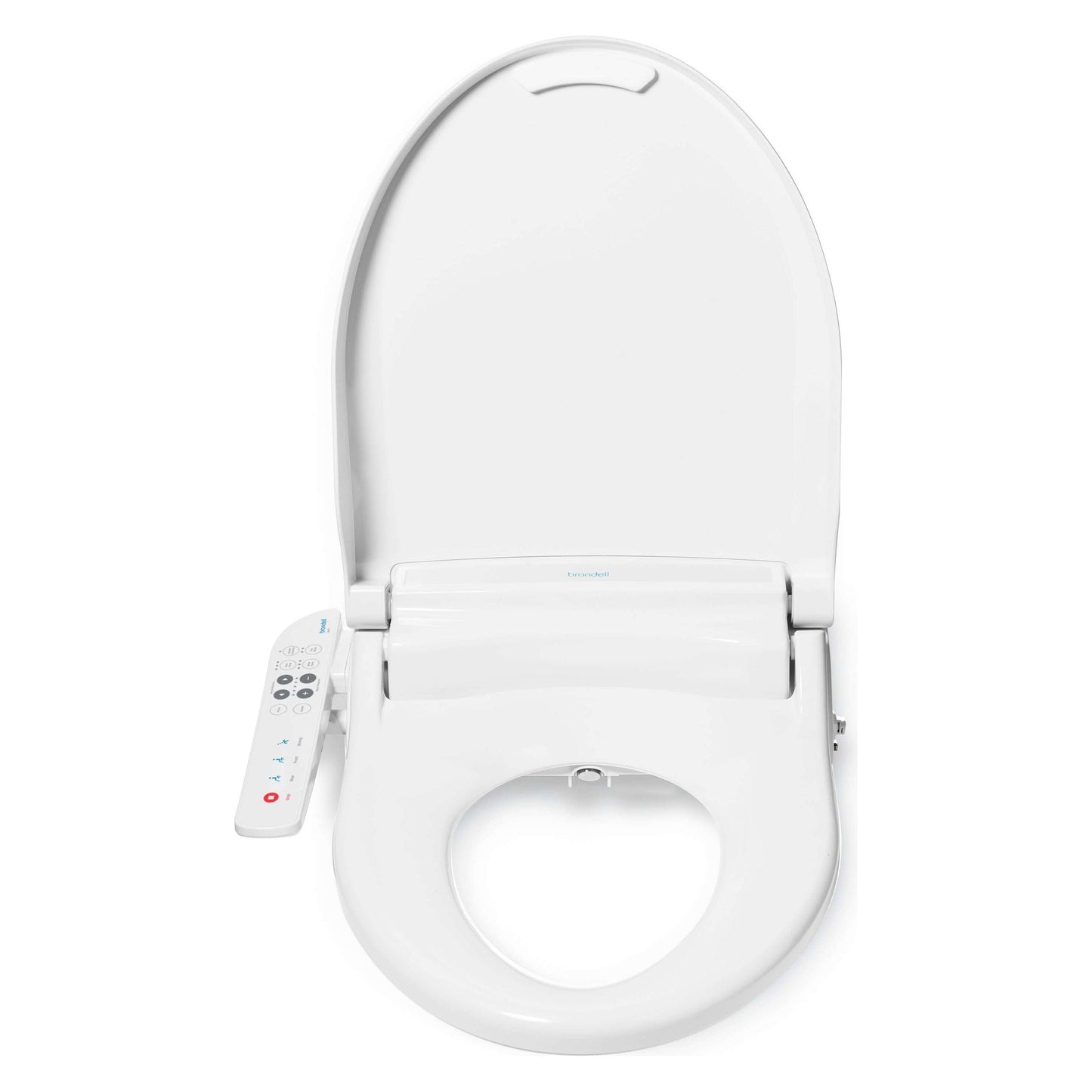 Swash Select BL67 Bidet Seat - front view with lid open