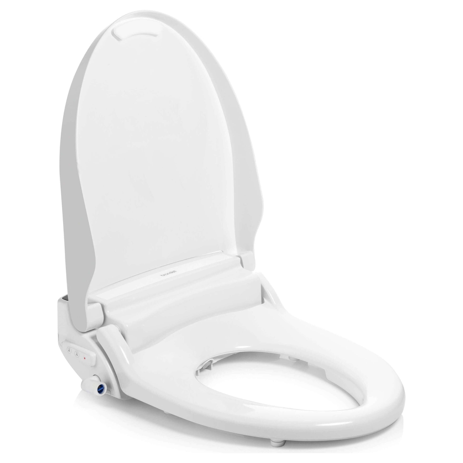 Swash Select BL97 Bidet Seat - side angled view with lid open
