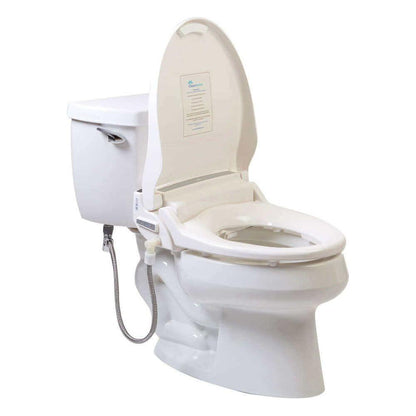 Clean Sense Bidet Seat 1500R - side angled view attached to a toilet