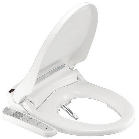 Clean Sense Bidet Seat 1500 - side angled view with lid open