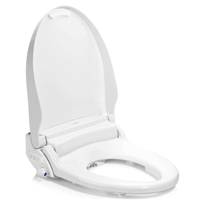 Swash Select DR802 Bidet Seat - side angled view with lid open