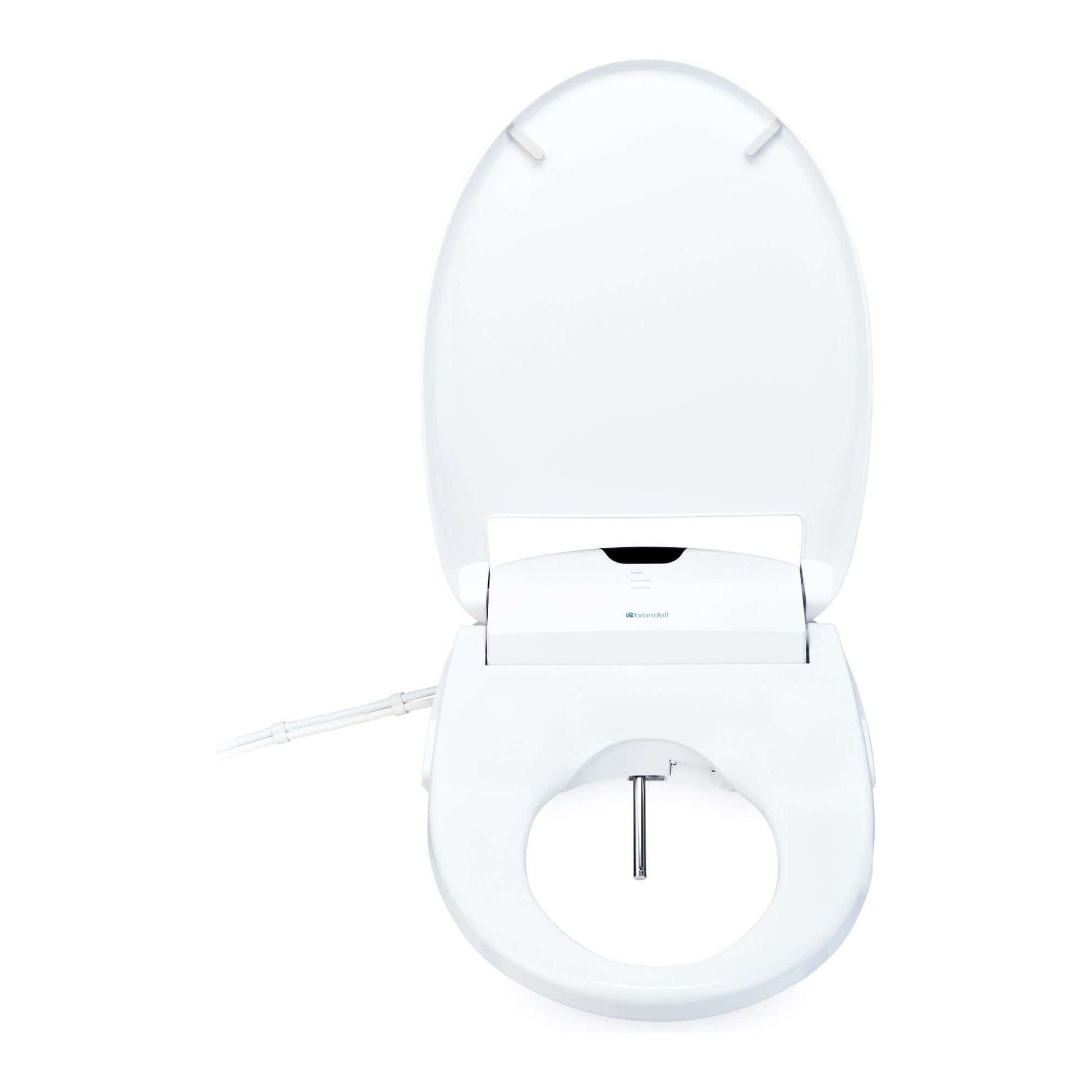 Swash 1400 Bidet Seat - front view with lid open