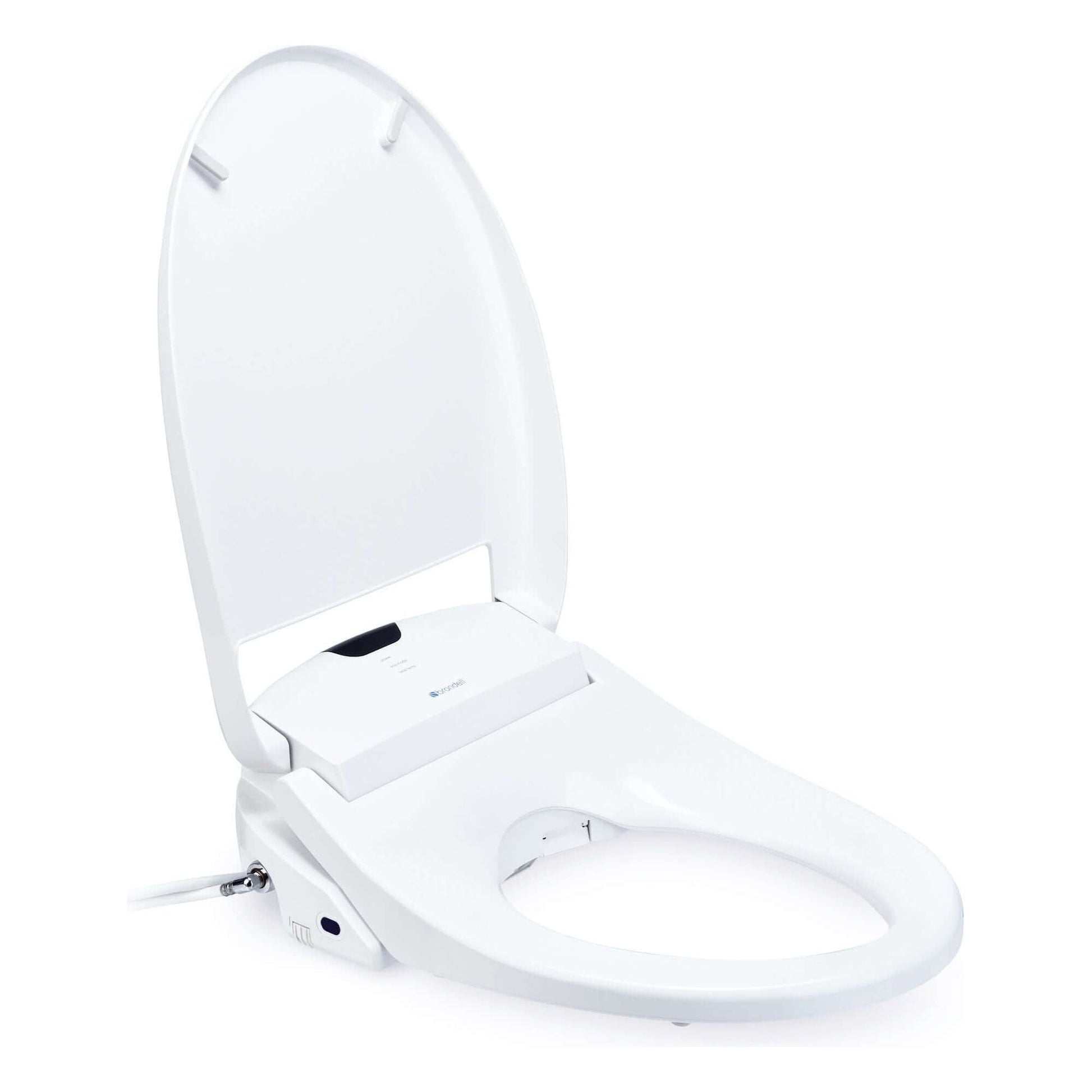 Swash 1400 Bidet Seat - side angled view with lid open