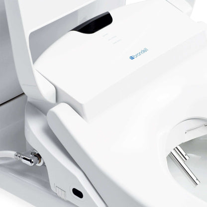 Swash 1400 Bidet Seat - top angled view with lid open