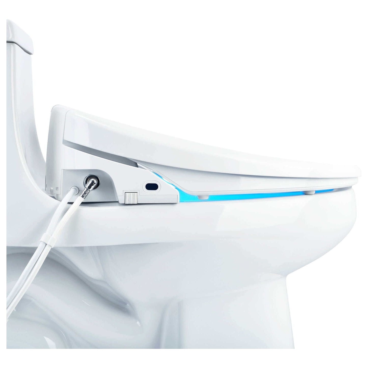 Swash 1400 Bidet Seat - side view attached to a tollet