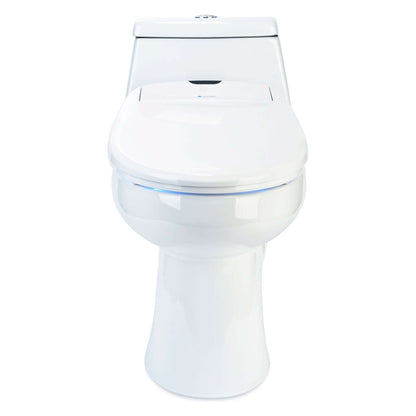 Swash 1400 Bidet Seat - front view attached to a toliet