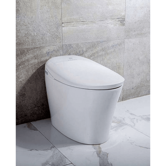 Rosemary TL-5401-A Elongated Smart Toilet Bidet - side angled view in a bthroom