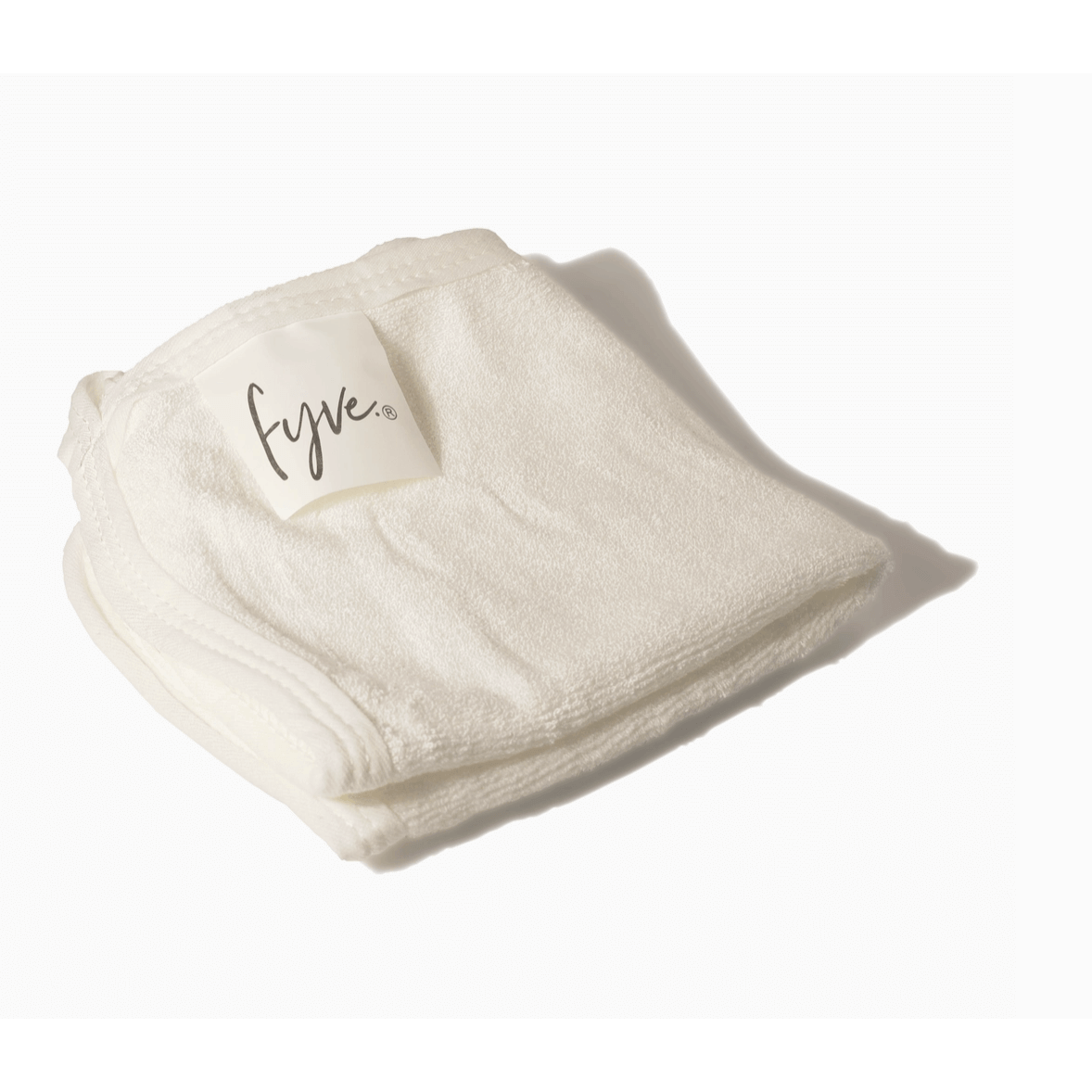 Organic Bamboo Pat Dry Wash Cloths - top angled view of a cloth