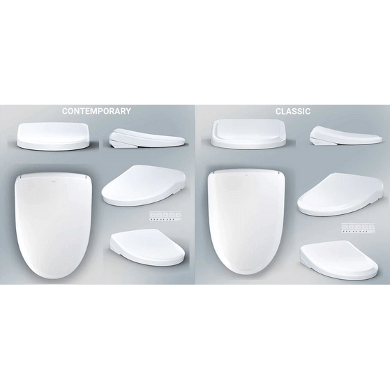 S7 Washlet Manual Contemporary Lid Bidet Seat - multiple views