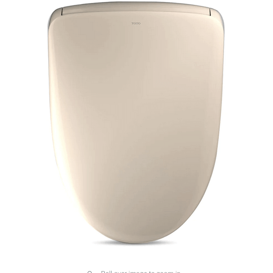 S7 Washlet Manual Contemporary Lid Bidet Seat - top view in sedona beige color