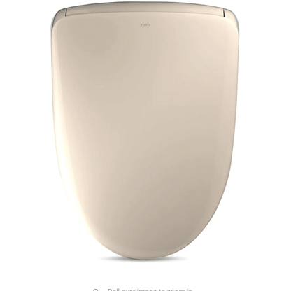 S7 Washlet Manual Contemporary Lid Bidet Seat - top view in sedona beige color