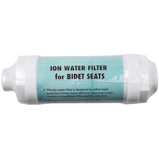 Sediment and Ion Water Filters for Bidet Seats - front view 