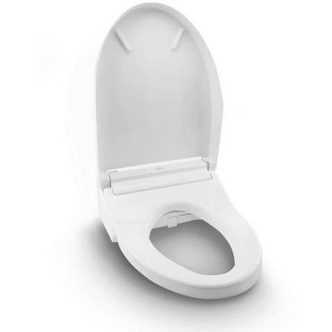 Washlet+ C5 Elongated Bidet Seat - top view with lid open
