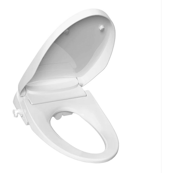 Discovery DLS Bidet Seat - side angled view with lid open