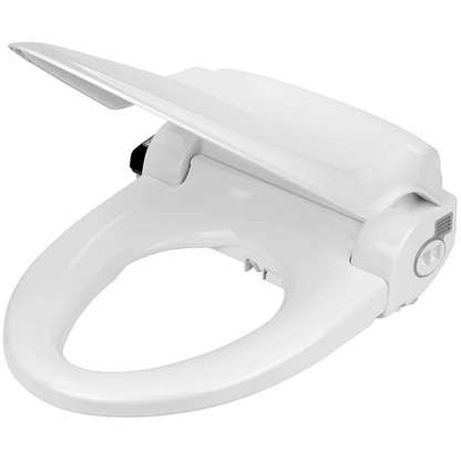 BB-1000 Supreme Bidet Seat - side angled view with lid open