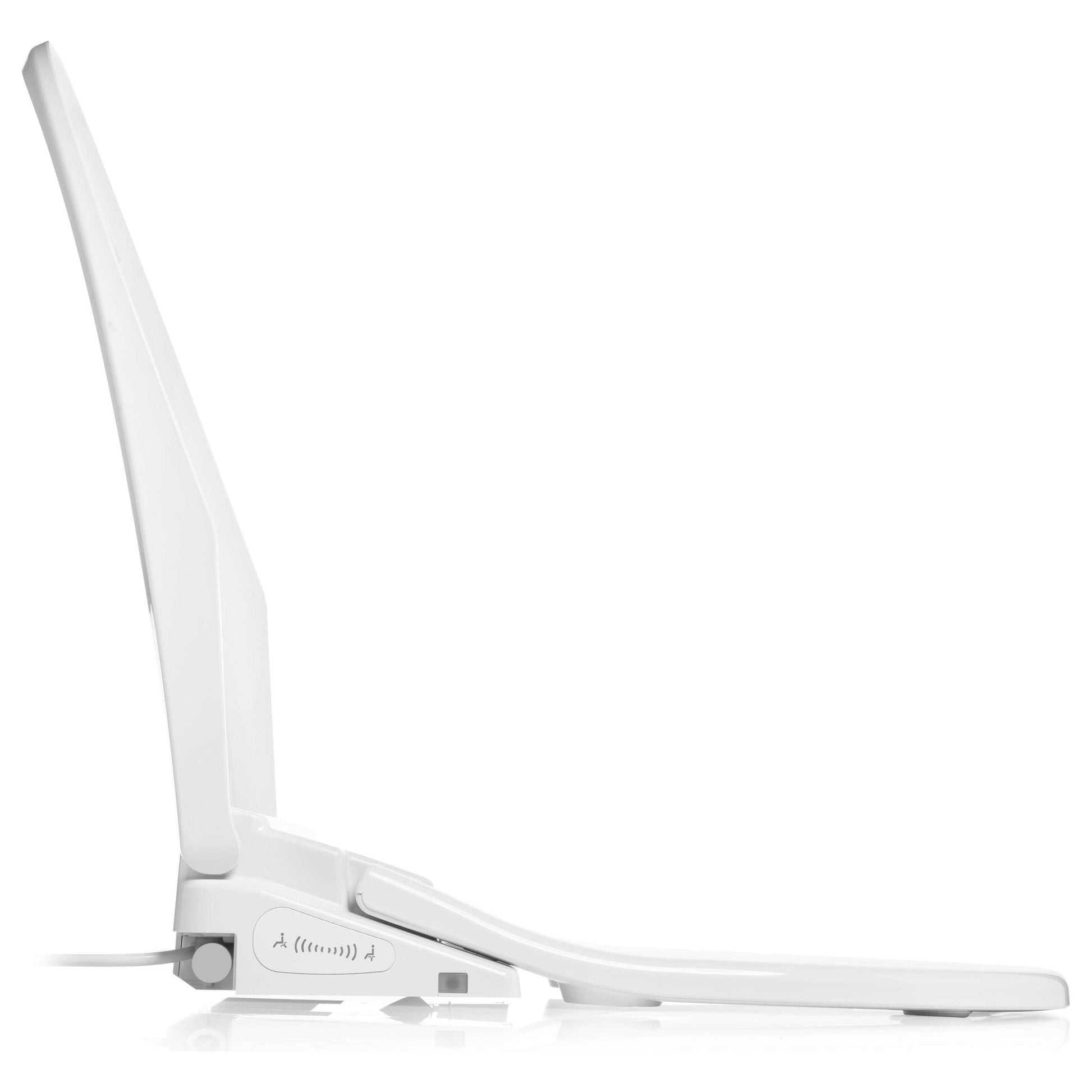 Swash Thinline T44 Bidet Seat - side view with lid open