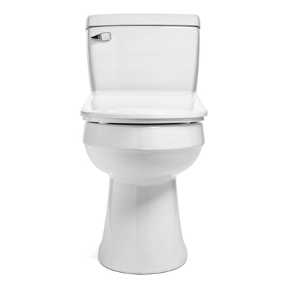 Swash Thinline T44 Bidet Seat - front view attached to a toilet