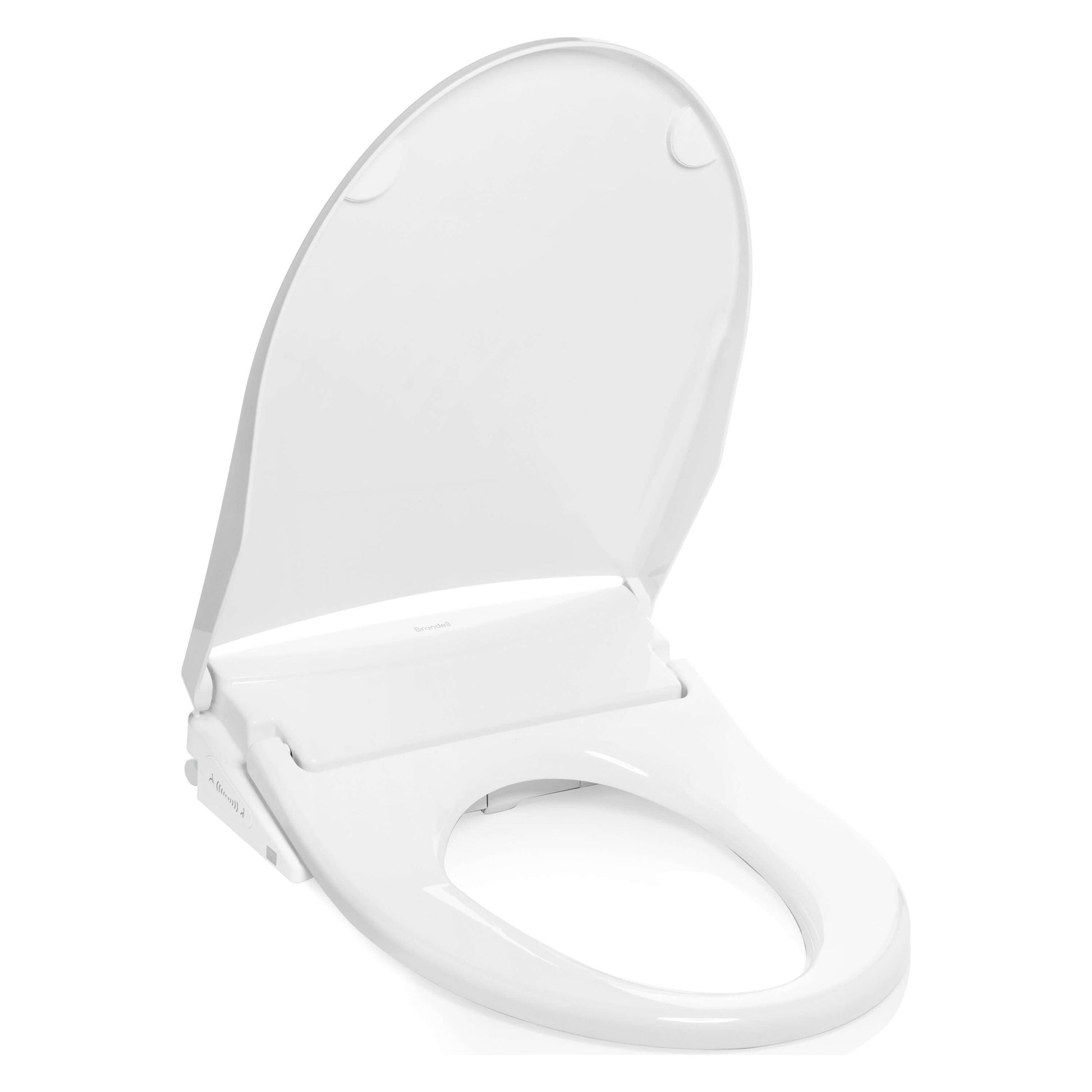 Swash Thinline T44 Bidet Seat - side angled view with lid open
