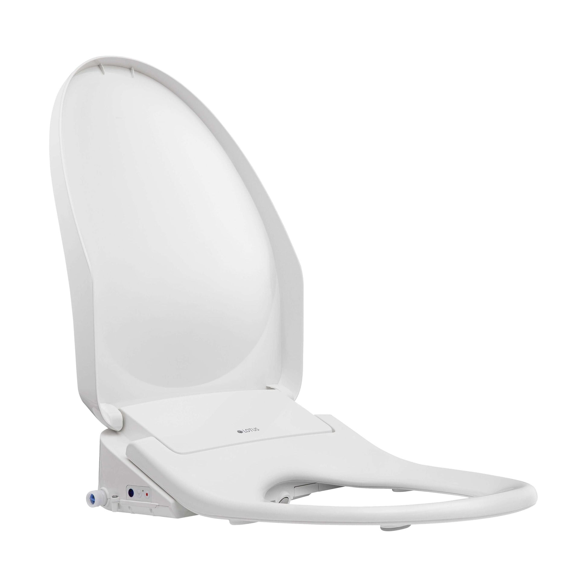 Lotus Bidet Seat ATS-850 - side angled view with lid open