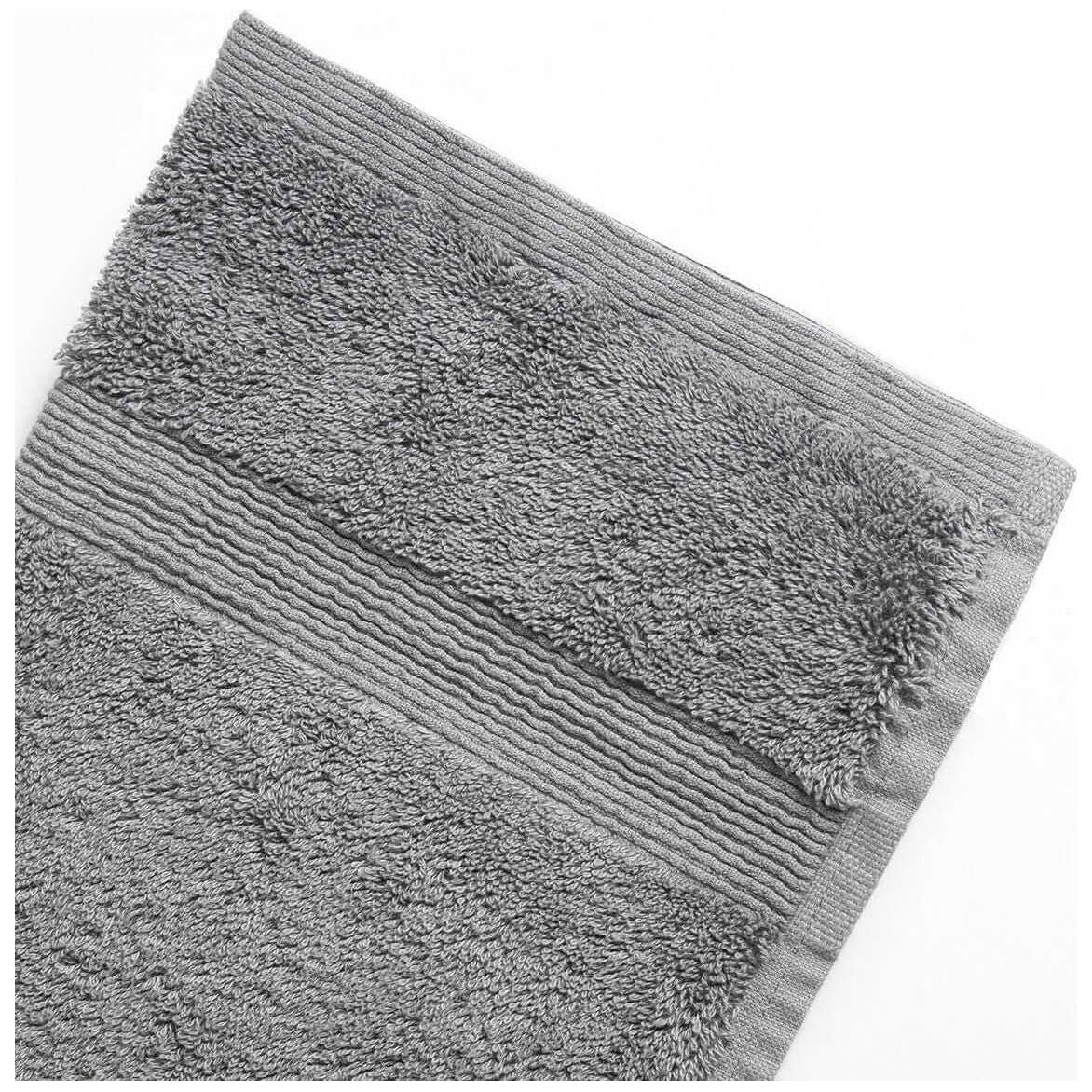 Nebia Hand Towel - top view in color grey