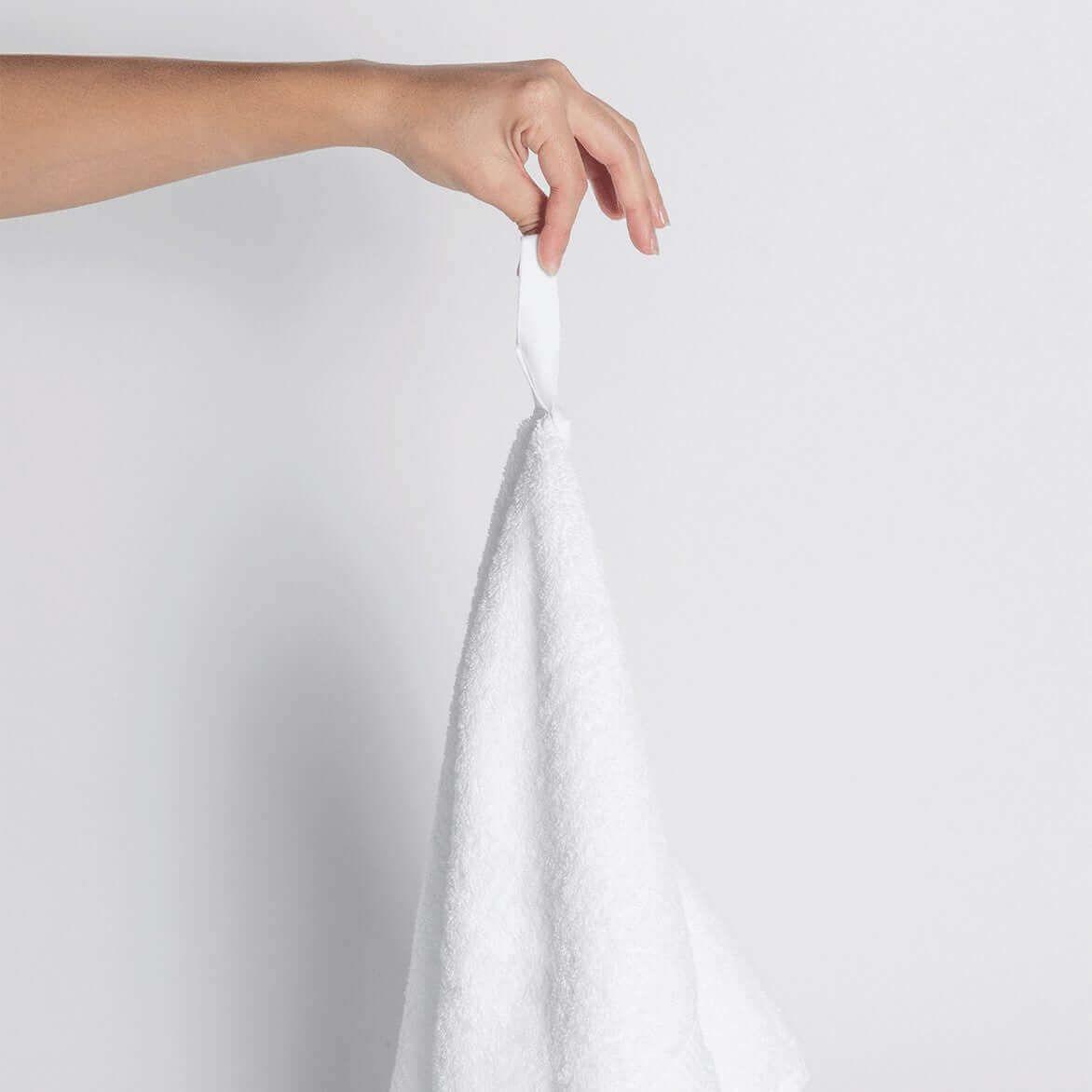 Nebia Hand Towel - front view of hand holding towel