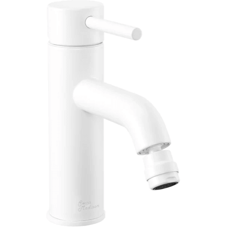 Ivy Bidet Faucet - side angled view in color white