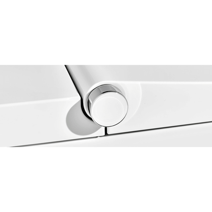 AXENT One Plus Wall Hung Intelligent Toilet - close-up of chrome knob