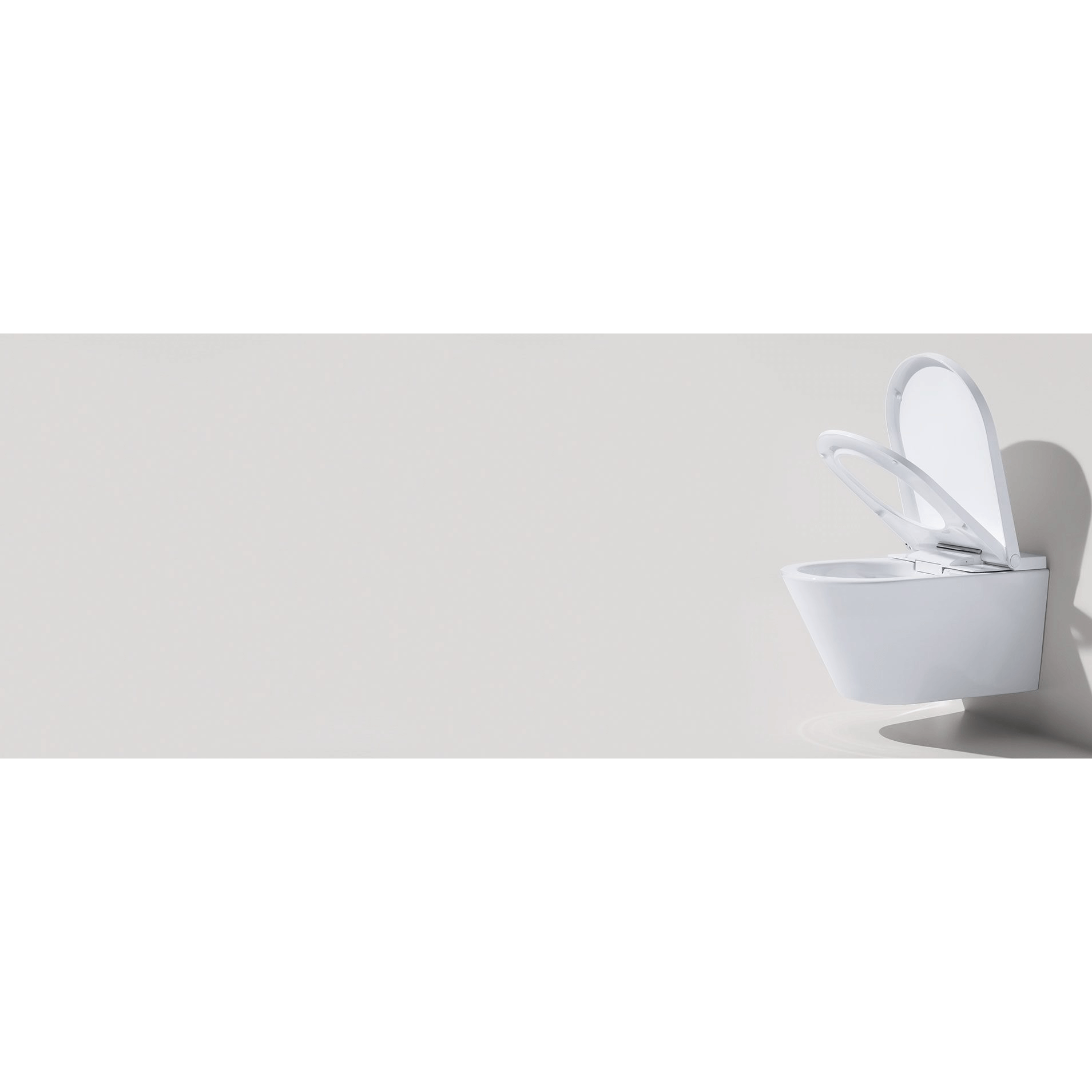 AXENT One Plus Wall Hung Intelligent Toilet - side view