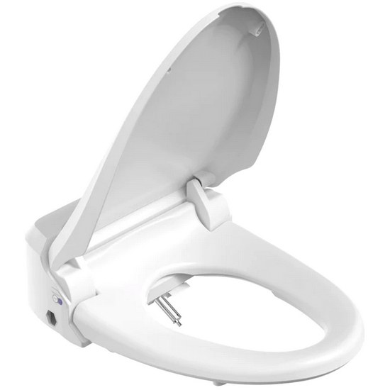 USPA Pro Bidet Seat - side angled view with lid open