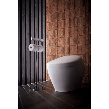 Neorest NX1 Dual Flush Bidet Toilet - side angled view in a bathroom