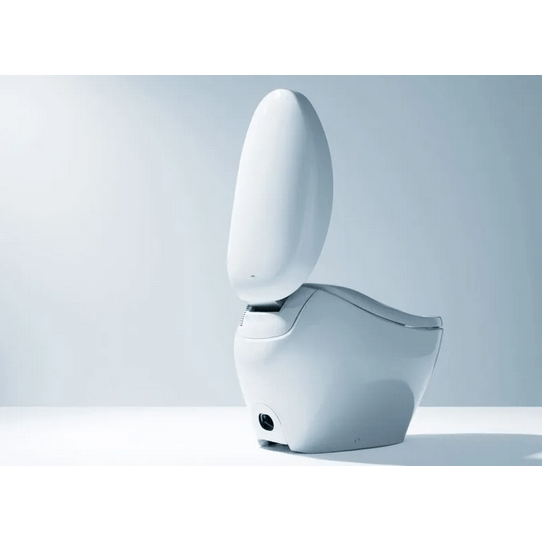 Neorest NX1 Dual Flush Bidet Toilet - rear angled view with lid open