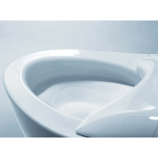 Neorest NX1 Dual Flush Bidet Toilet - side angled view with lid open