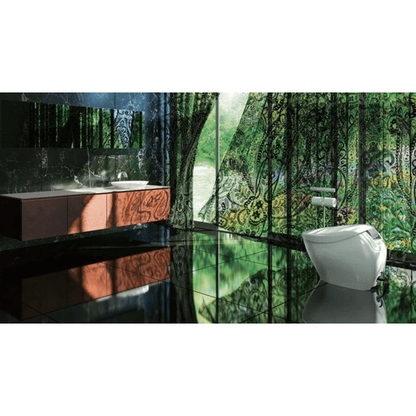 Neorest NX1 Dual Flush Bidet Toilet - side view in a bathroom