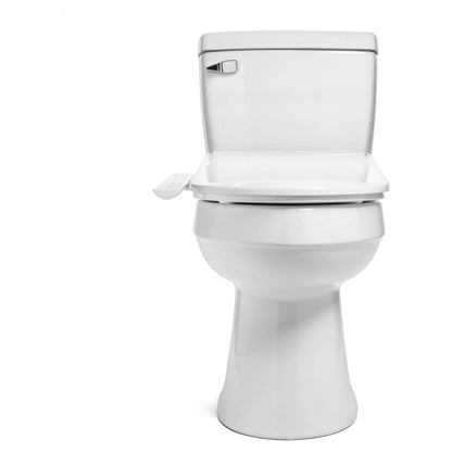 Swash Thinline T22 Bidet Seat - front view attached to a toilet