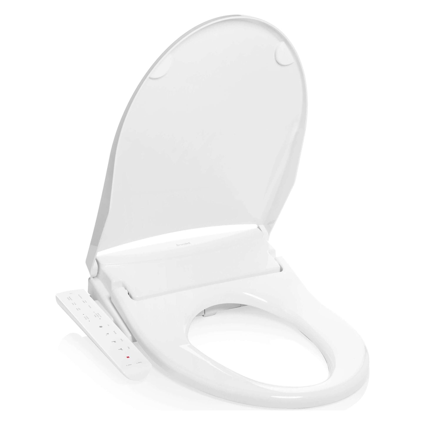 Swash Thinline T22 Bidet Seat - side angled view with lid open